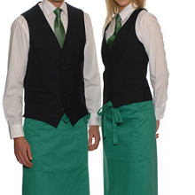 uniformes para garçom atendente de lanchonete, bar padaria